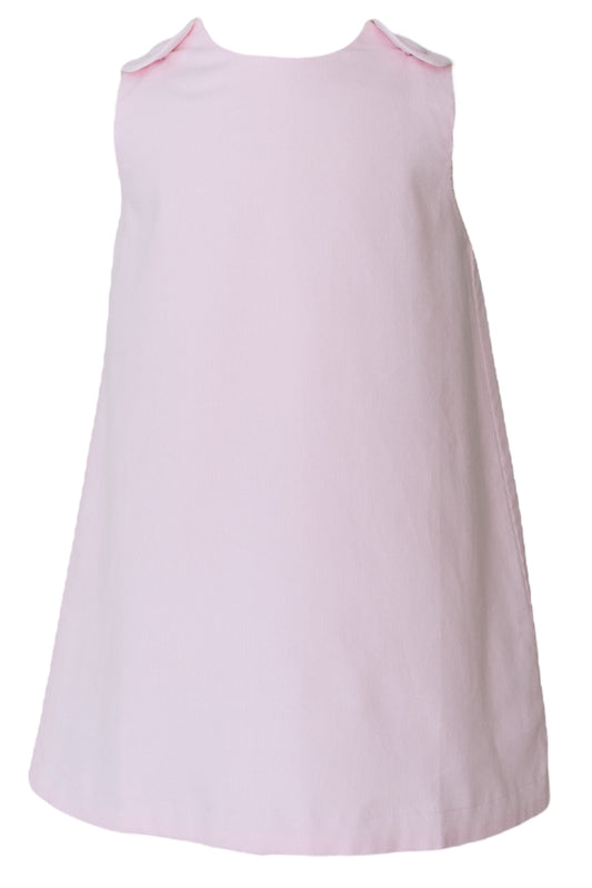 Pink Cord Jumper Dress